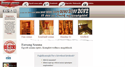 Desktop Screenshot of farsang-szauna.hu