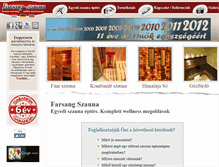 Tablet Screenshot of farsang-szauna.hu